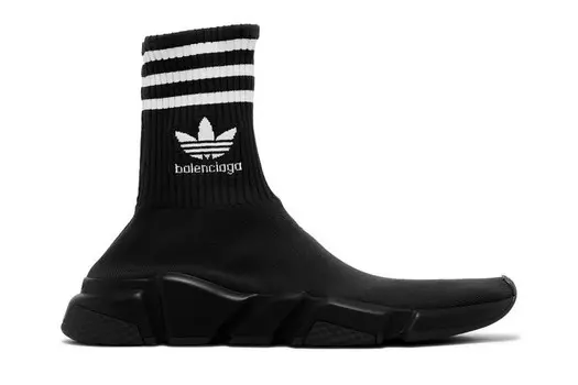 Кроссовки Balenciaga Adidas x Balenciaga Speed Sneaker Black, черный