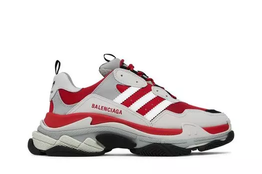 Кроссовки Balenciaga Adidas x Balenciaga Triple S Sneaker, красный