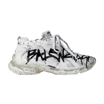 Кроссовки Balenciaga Balenciaga Wmns Runner Sneaker 'Graffiti - White', белый