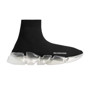 Кроссовки Balenciaga Balenciaga Wmns Speed 2.0 Sneaker 'Full Clear Sole - Black White', черный