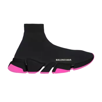 Кроссовки Balenciaga Balenciaga Wmns Speed 2.0 Sneaker 'Black Neon Pink', черный