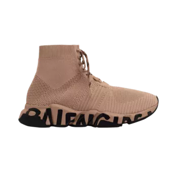 Кроссовки Balenciaga Balenciaga Wmns Speed Lace Up Trainer 'Midsole Graffiti - Nude', коричневый