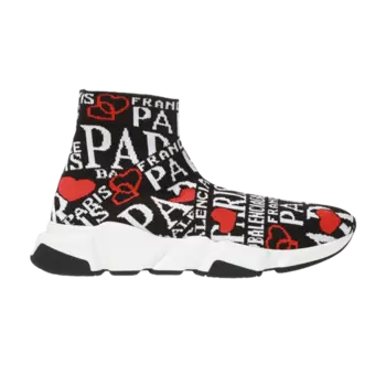 Кроссовки Balenciaga Balenciaga Wmns Speed Trainer 'Black White Red', черный
