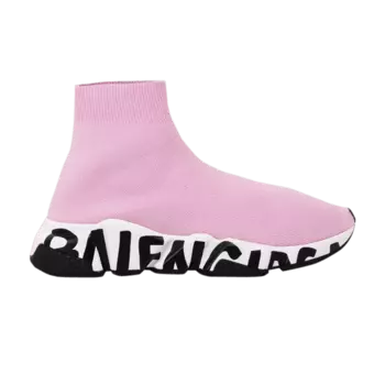 Кроссовки Balenciaga Balenciaga Wmns Speed Trainer 'Midsole Graffiti - Light Pink', розовый
