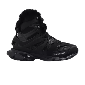 Кроссовки Balenciaga Balenciaga Wmns Track Hike 'Faux Fur - Black', черный