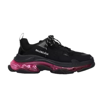 Кроссовки Balenciaga Balenciaga Wmns Triple S 'Clear Sole - Black Pink Neon', черный