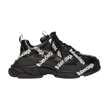 Кроссовки Balenciaga Balenciaga Wmns Triple S 'Logotype - Black', черный