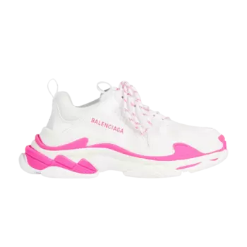 Кроссовки Balenciaga Balenciaga Wmns Triple S Sneaker 'White Fluo Pink', белый