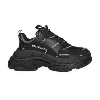 Кроссовки Balenciaga Balenciaga Wmns Triple S Sneaker 'Black Logo', черный