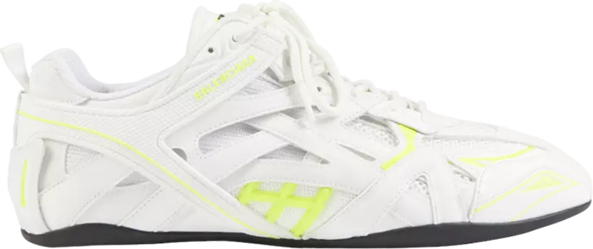 Кроссовки Balenciaga Drive Sneaker White Fluo Yellow, белый