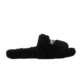Кроссовки Balenciaga Furry Slides 'Black', черный