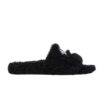 Кроссовки Balenciaga Furry Slides 'Cities Paris - Black', черный