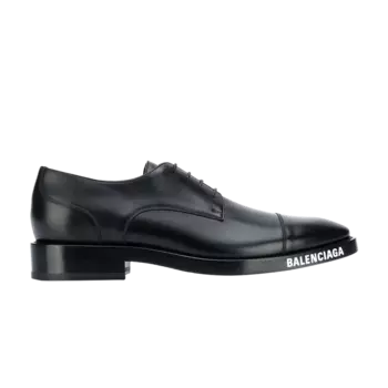 Кроссовки Balenciaga Logo Sole Derby, черный