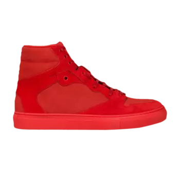 Кроссовки Balenciaga Monochrome Nubuck High 'Rouge', красный
