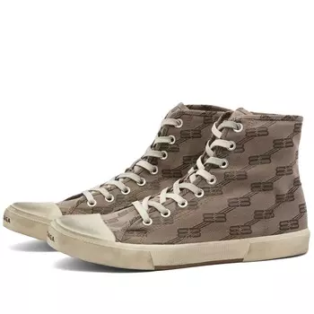 Кроссовки Balenciaga Paris High All-Over Logo Canvas Sneaker