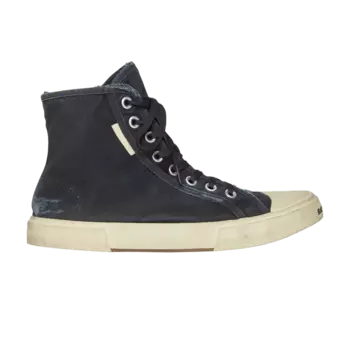 Кроссовки Balenciaga Paris High 'Destroyed - Black White', черный