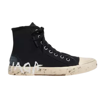 Кроссовки Balenciaga Paris High 'Graffiti - Black', черный
