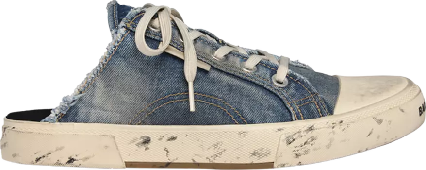 Кроссовки Balenciaga Paris Sneaker Mule 'Destroyed - Denim', синий