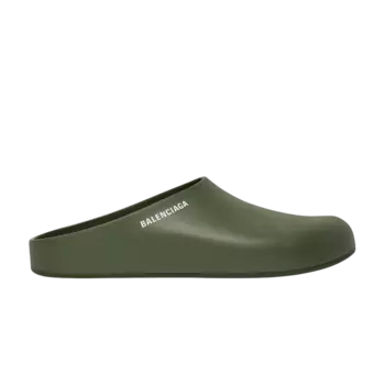Кроссовки Balenciaga Pool Closed Slide 'Dark Green', зеленый