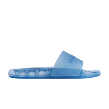 Кроссовки Balenciaga Pool Slide, цвет Blue Transparent