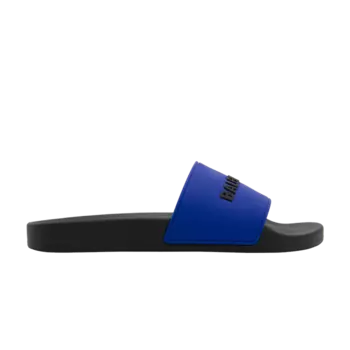 Кроссовки Balenciaga Pool Slides 'Blue Black', синий
