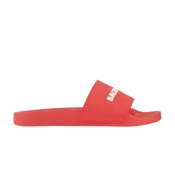 Кроссовки Balenciaga Pool Slides Red, красный