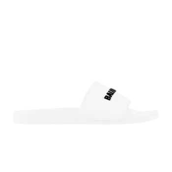 Кроссовки Balenciaga Pool Slides 'White', белый