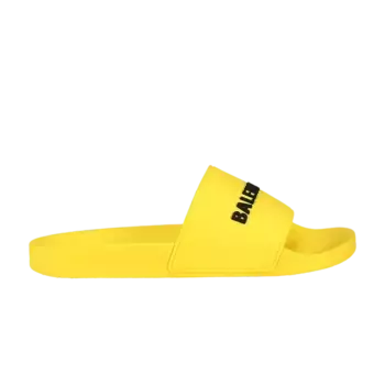 Кроссовки Balenciaga Pool Slides Yellow Black, желтый