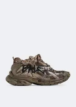 Кроссовки Balenciaga Runner Grafitti, металлик