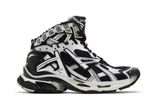 Кроссовки Balenciaga Runner High 'White Black', белый