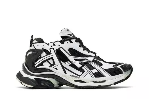 Кроссовки Balenciaga Runner Sneaker Black White, черный