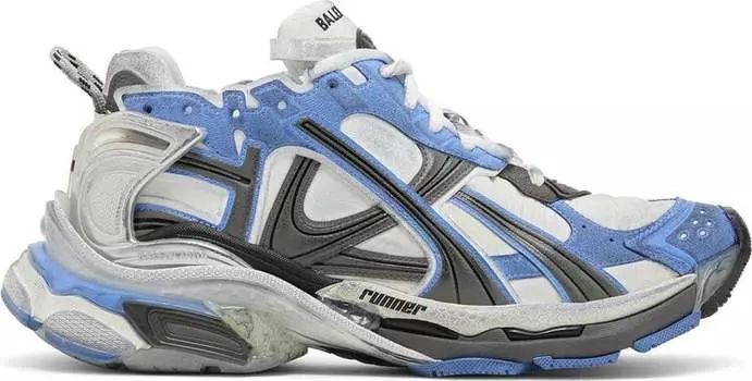 Кроссовки Balenciaga Runner Sneaker 'Blue Grey', синий