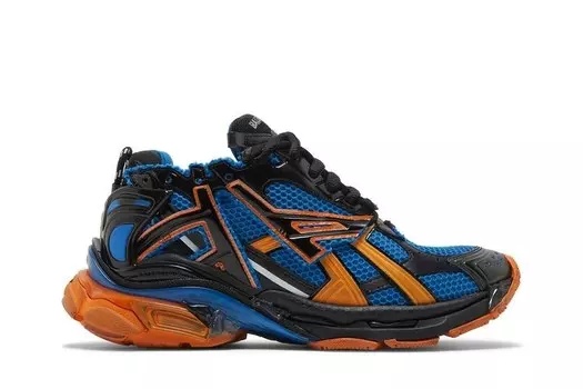 Кроссовки Balenciaga Runner Sneaker Blue Orange, синий