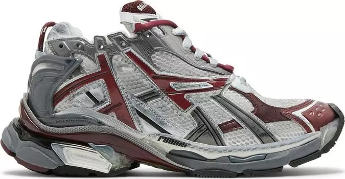 Кроссовки Balenciaga Runner Sneaker Burgundy, красный