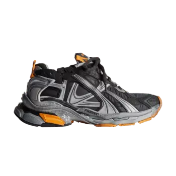 Кроссовки Balenciaga Runner Sneaker 'Worn-Out - Black Fluo Orange', черный