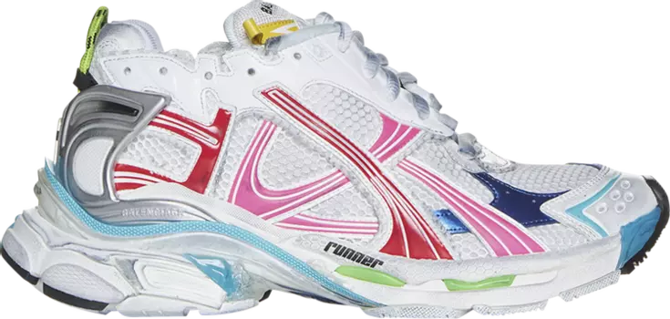 Кроссовки Balenciaga Runner Sneaker 'Worn-Out - White Multi-Color', белый
