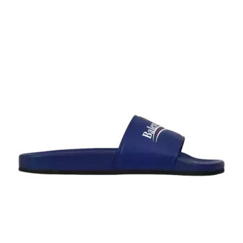Кроссовки Balenciaga Slides Blue Campaign, синий