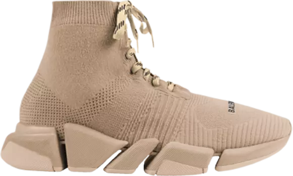 Кроссовки Balenciaga Speed 2.0 Lace-Up Sneaker Beige, коричневый