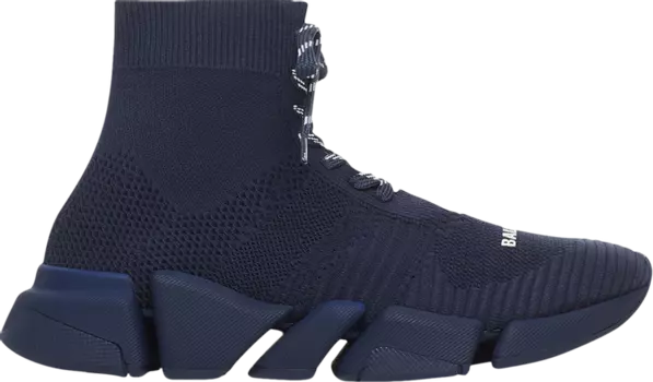 Кроссовки Balenciaga Speed 2.0 Lace-Up Sneaker Dark Blue, синий