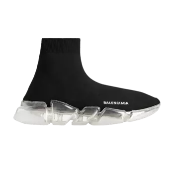 Кроссовки Balenciaga Speed 2.0 Sneaker 'Clear Sole - Black', черный