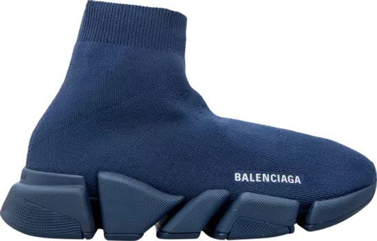 Кроссовки Balenciaga Speed 2.0 Sneaker Dark Navy, синий