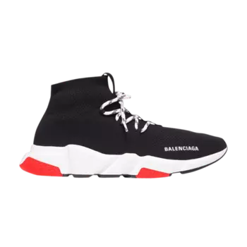 Кроссовки Balenciaga Speed Lace Up Trainer 'Black Red', черный