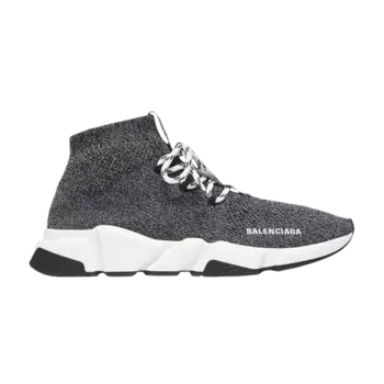 Кроссовки Balenciaga Speed Lace Up Trainer 'Noir Blanc', серый