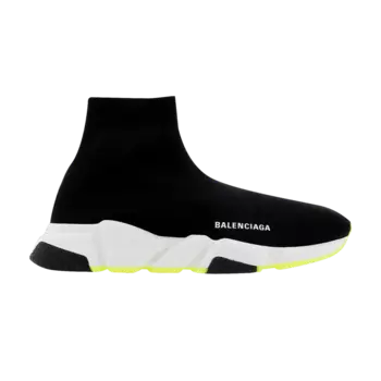 Кроссовки Balenciaga Speed Sneaker 'Black Fluo Yellow', черный
