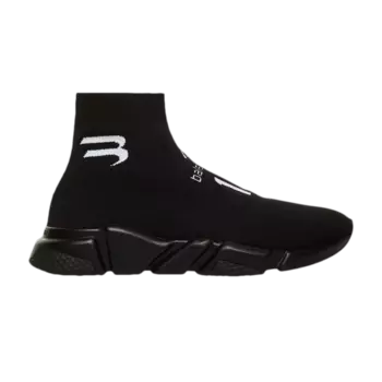 Кроссовки Balenciaga Speed Sneaker 'Black White', черный