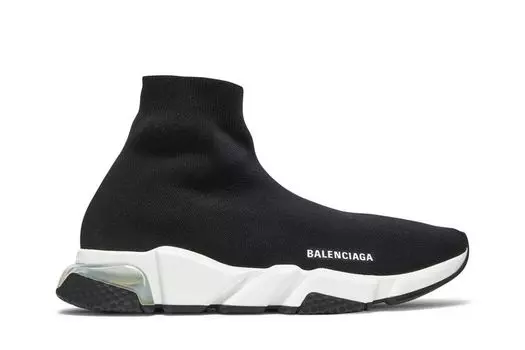 Кроссовки Balenciaga Speed Sneaker 'Clearsole - Black White', черный