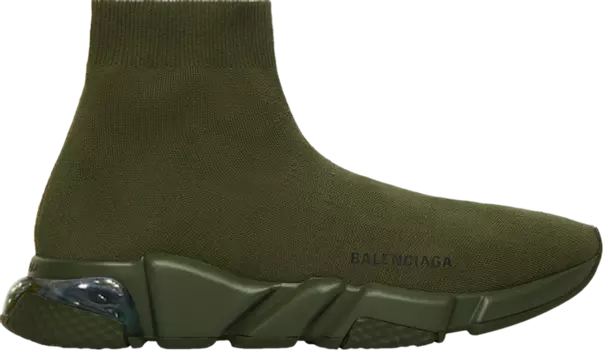 Кроссовки Balenciaga Speed Sneaker Clearsole - Khaki, зеленый