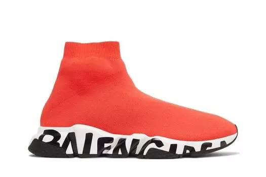 Кроссовки Balenciaga Speed Sneaker 'Midsole Graffiti - Red', красный