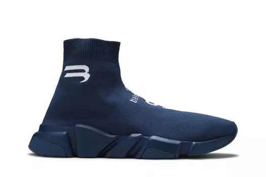 Кроссовки Balenciaga Speed Sneaker 'Navy Blue', синий