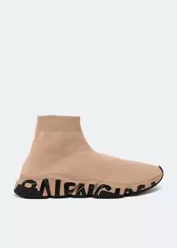 Кроссовки BALENCIAGA Speed sneakers, бежевый
